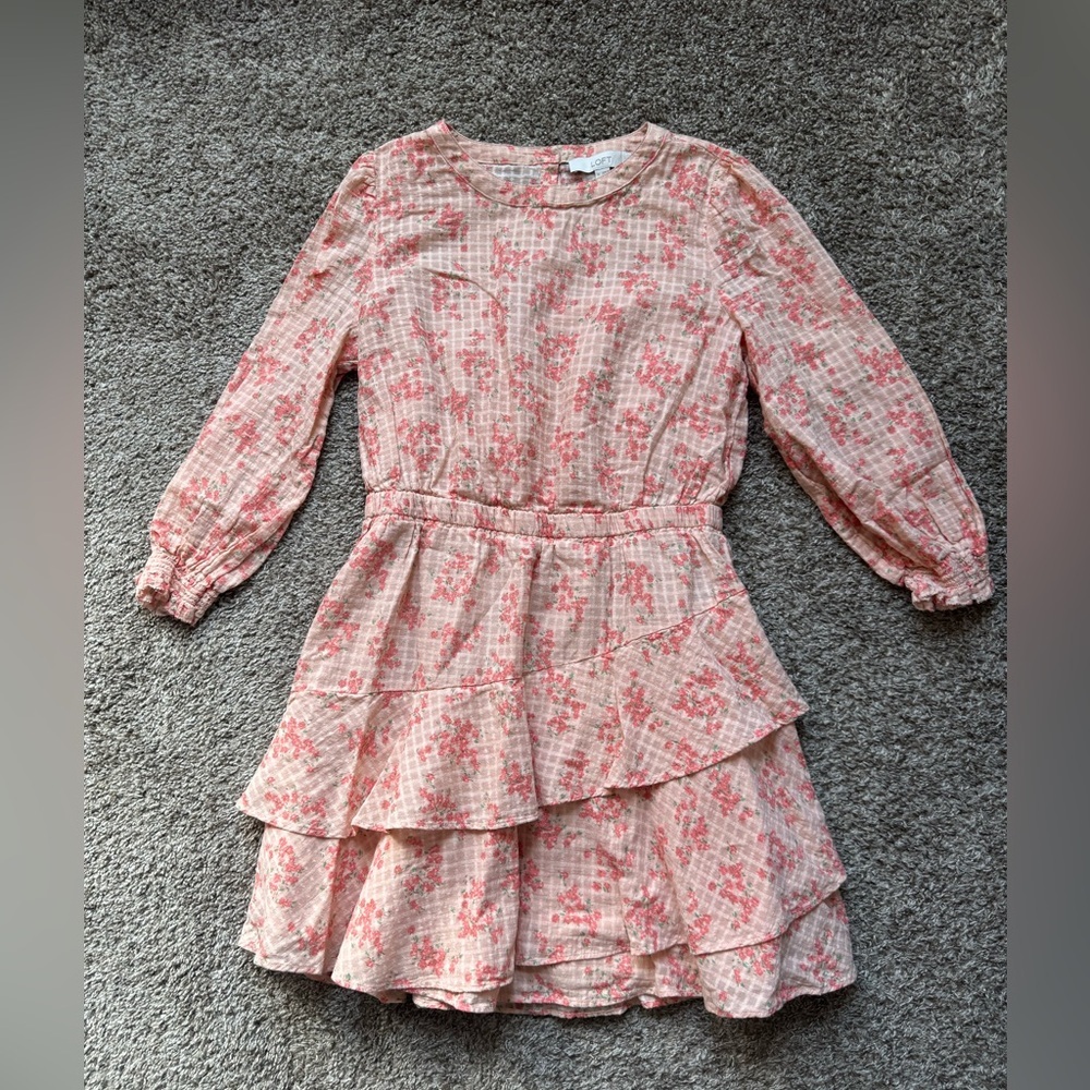 LOFT Meadow Tiered Ruffle Mini Dress - Picture 13 of 14